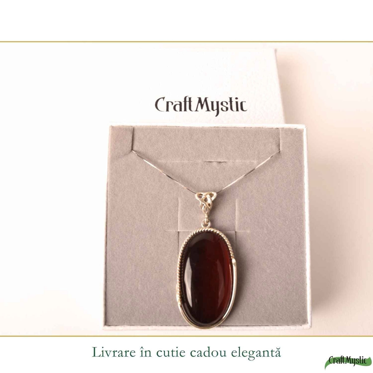Colier cu Chihlimbar, Argint 925 – CraftMystic