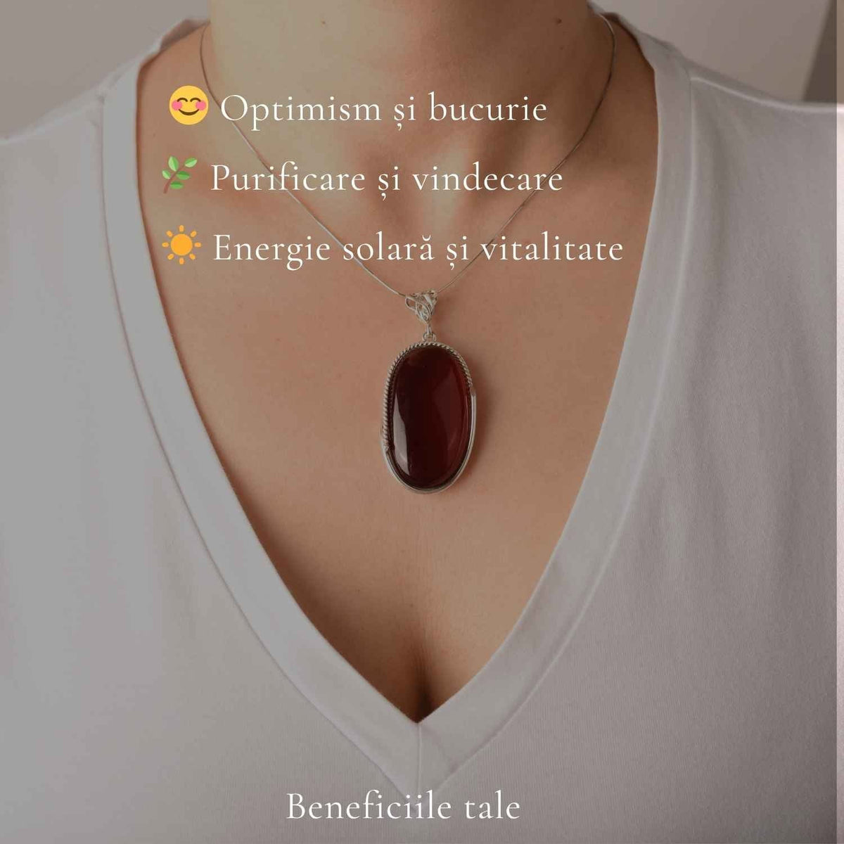 Colier cu Chihlimbar, Argint 925 – CraftMystic