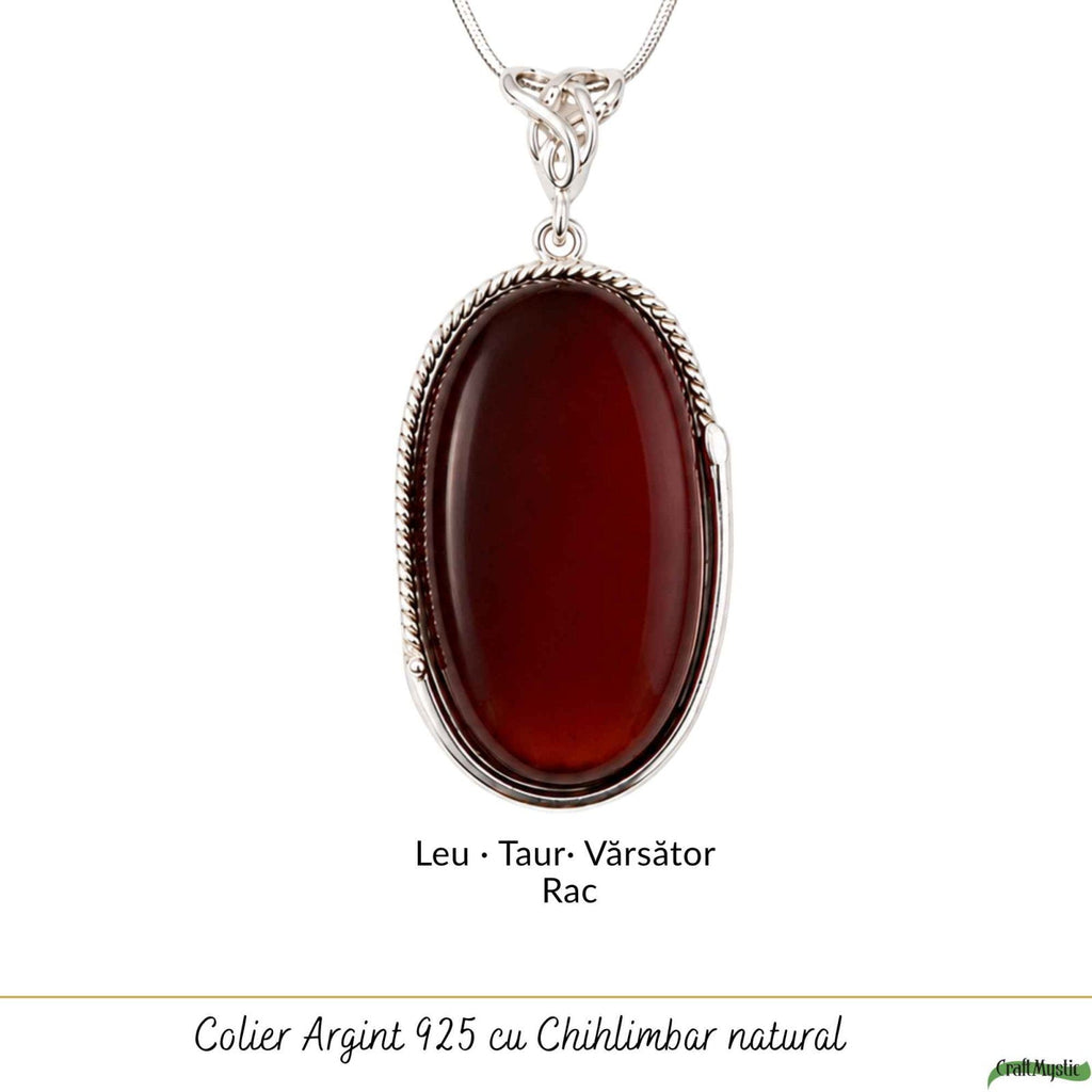 Colier cu Chihlimbar, Argint 925 – CraftMystic