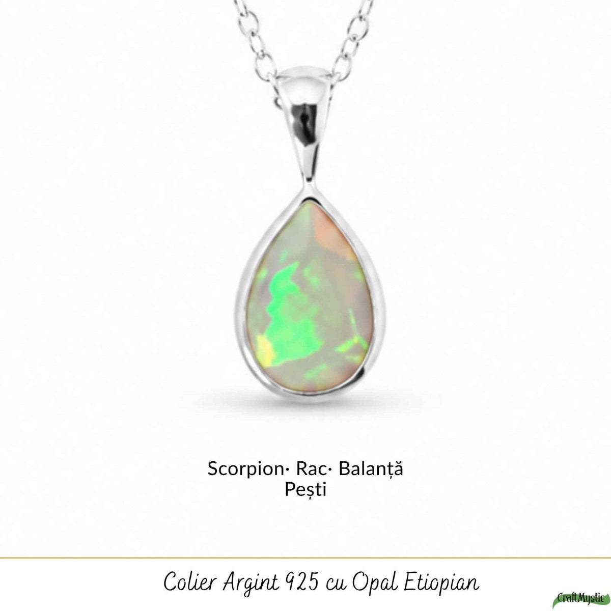 Colier cu Opal, Argint 925 – CraftMystic