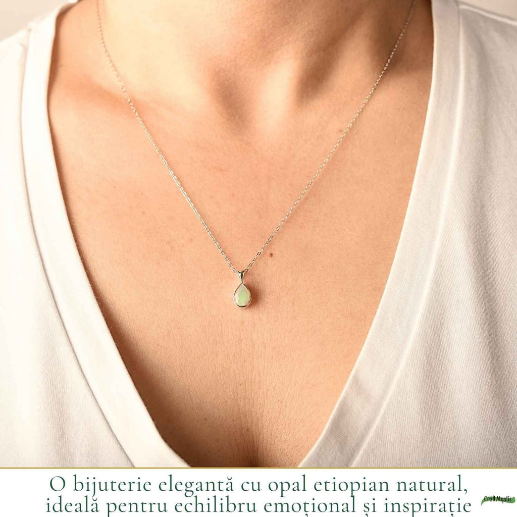 Colier cu Opal, Argint 925 – CraftMystic