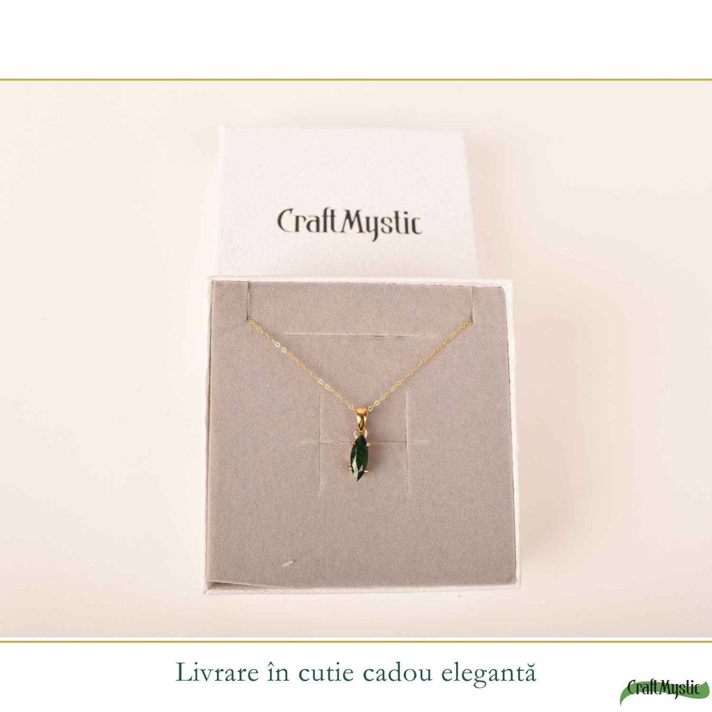 Colier cu Opal, Argint 925 placat aur 18k – CraftMystic
