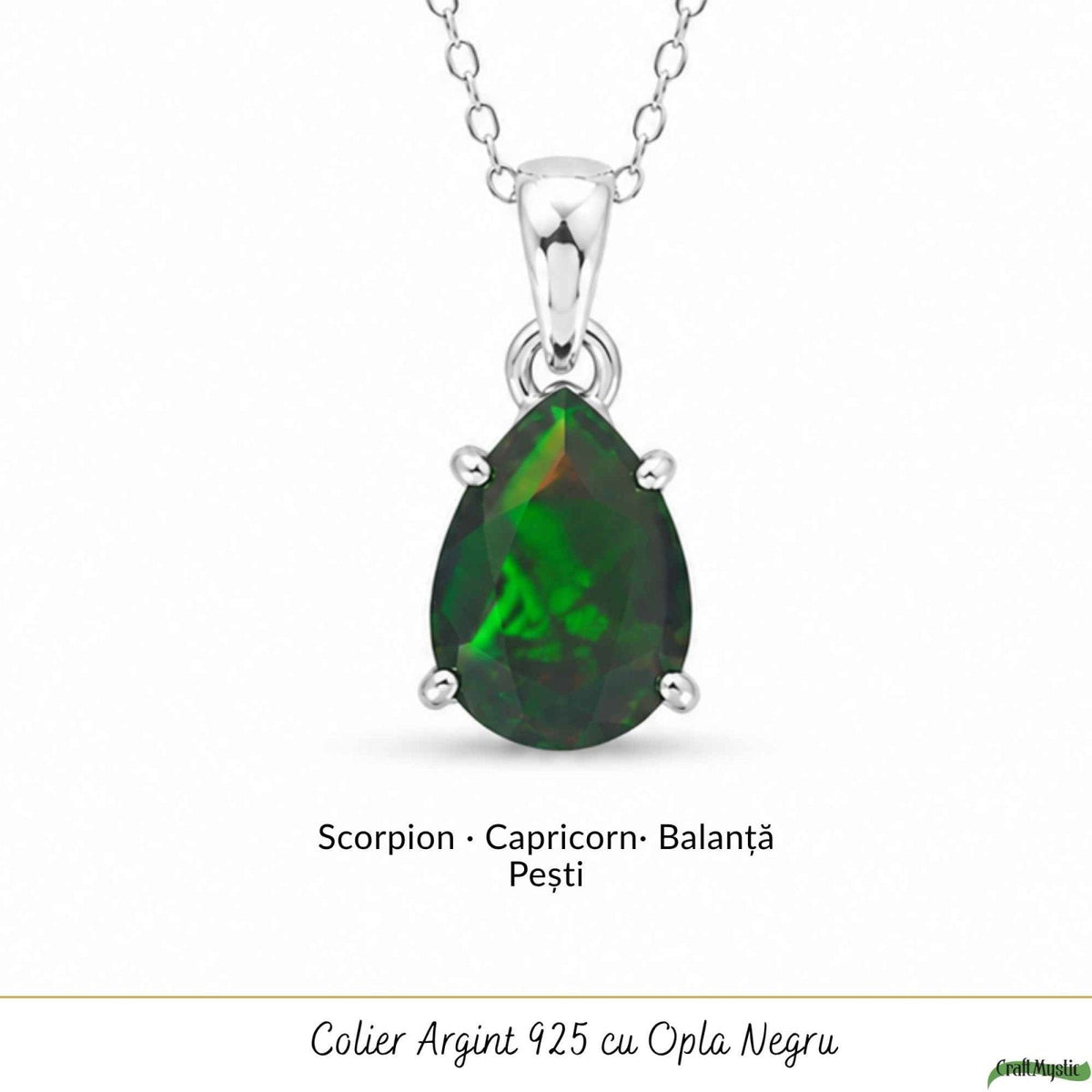 Colier cu Opal, Argint 925 – CraftMystic