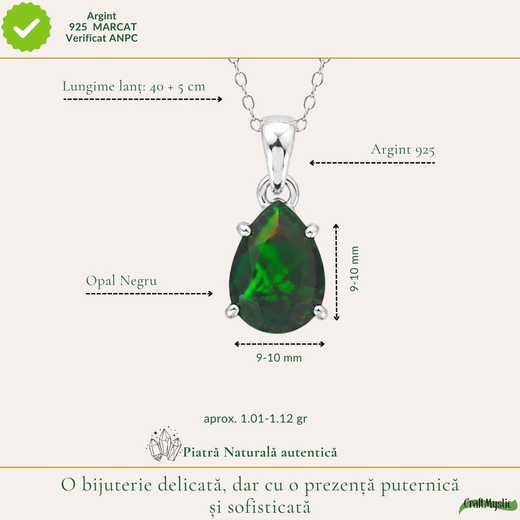 Colier cu Opal, Argint 925 – CraftMystic
