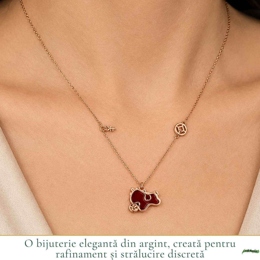 Colier cu Agat, Argint 925 – CraftMystic