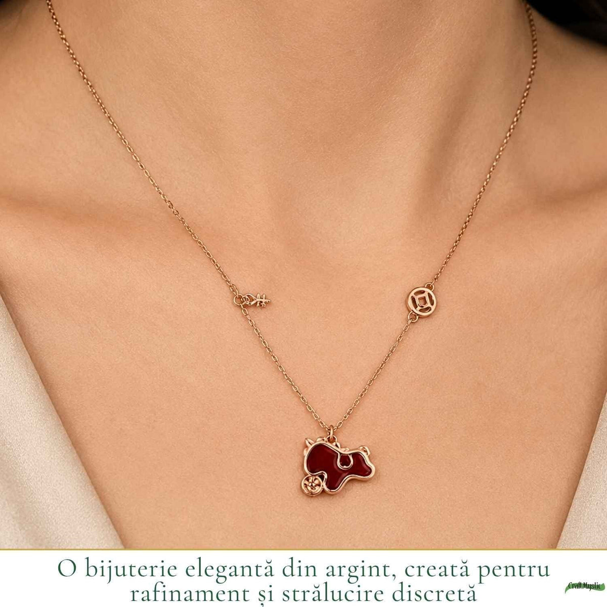 Colier cu Agat, Argint 925 – CraftMystic