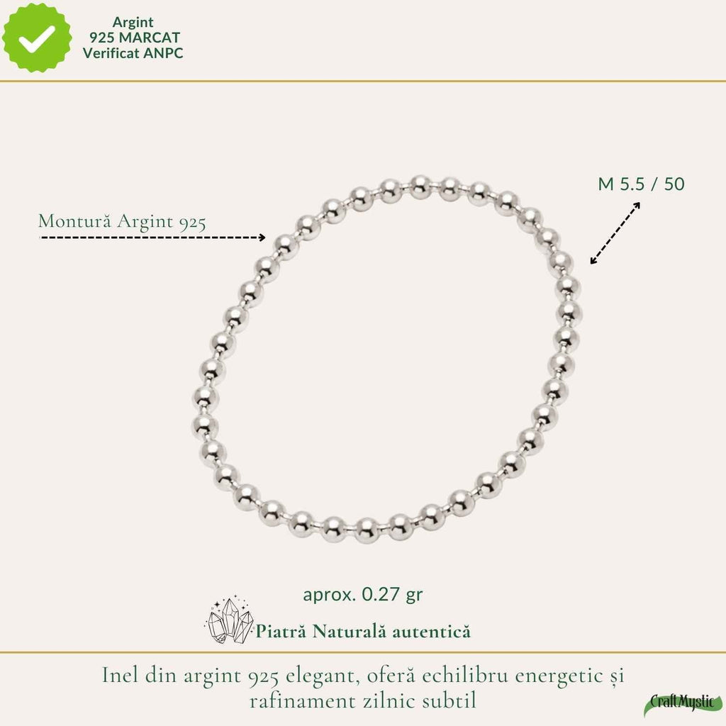 Inel Argint 925 cu Bilute – CraftMystic
