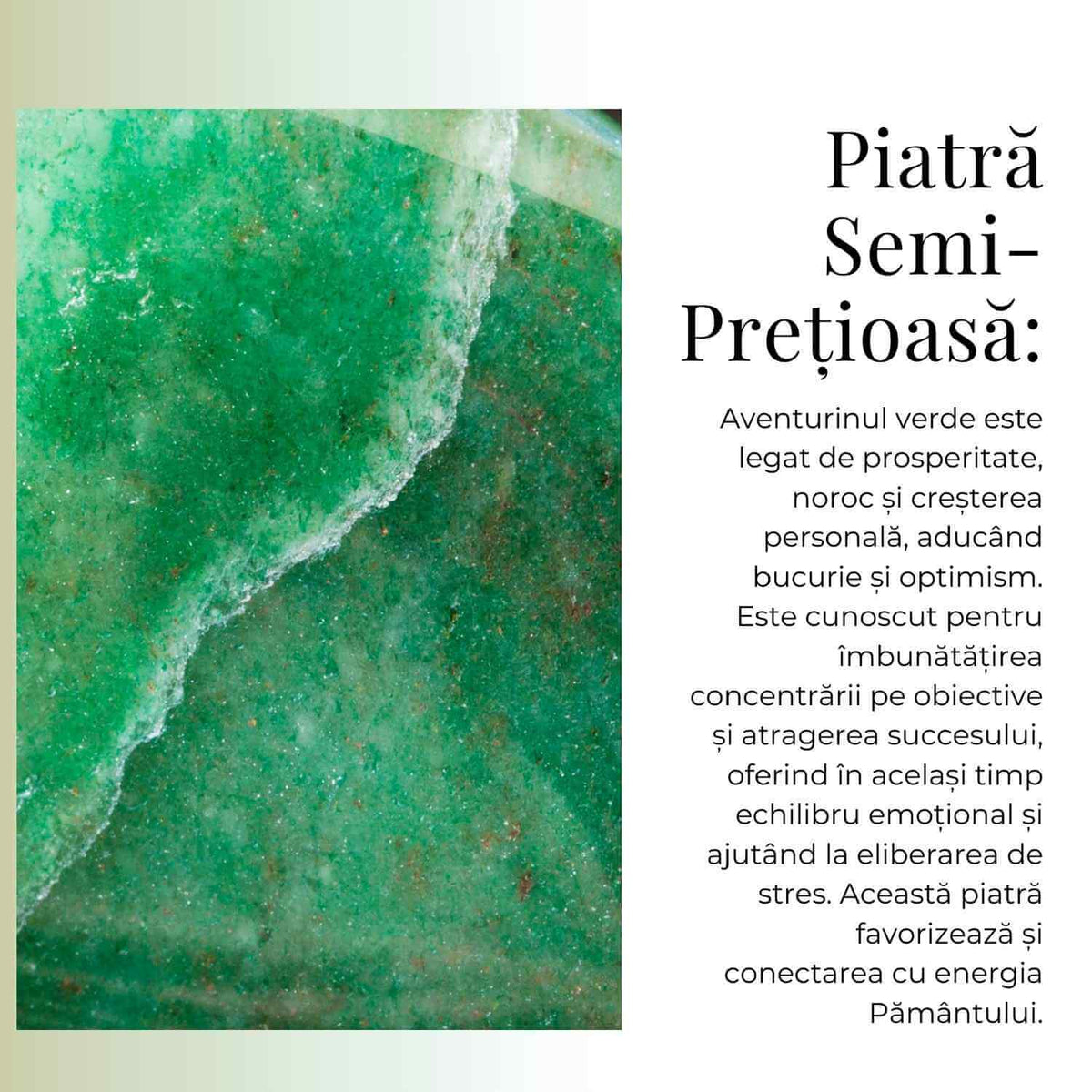 Colier Argintiu cu Aventurin Verde Forma Pi
