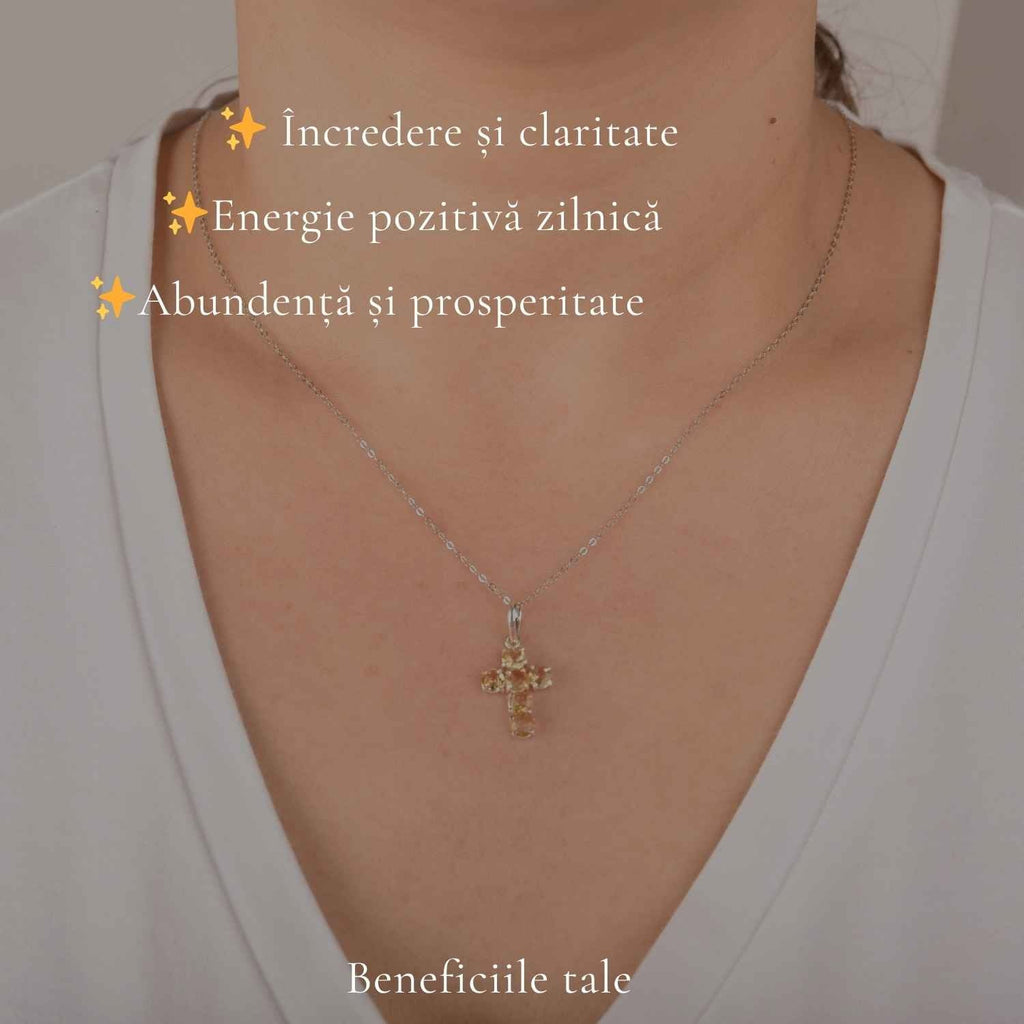 Colier cu Citrin, Argint 925 – CraftMystic