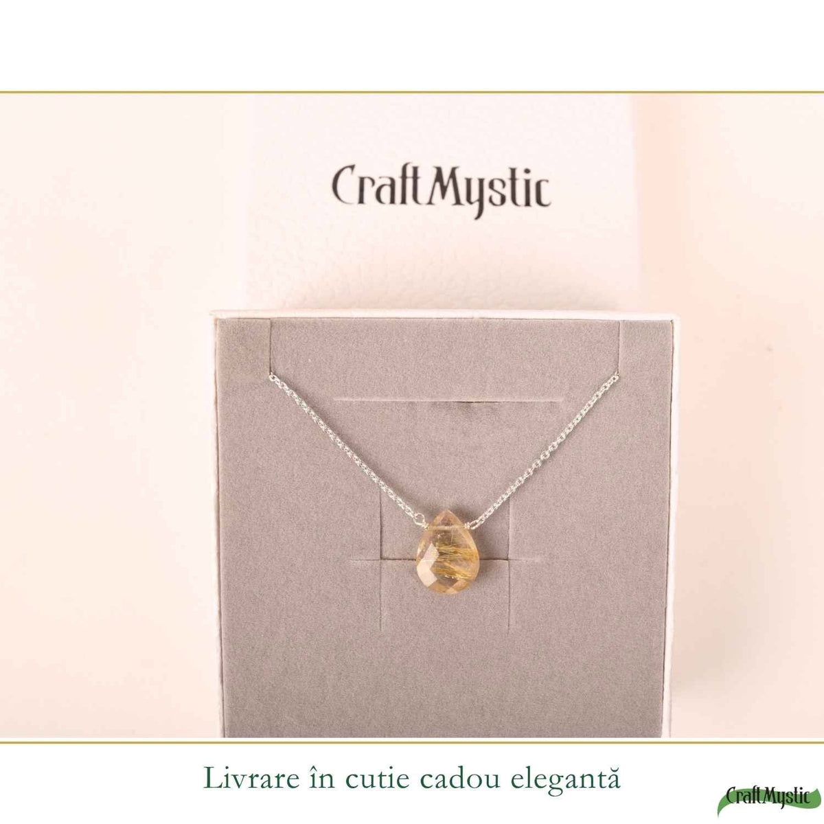 Colier cu Rutil, Argint 925 – CraftMystic
