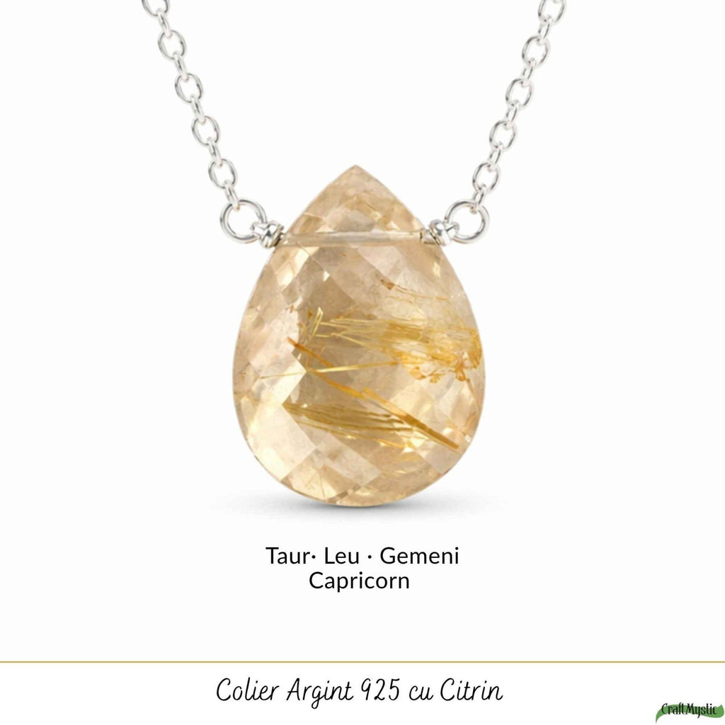 Colier cu Rutil, Argint 925 – CraftMystic