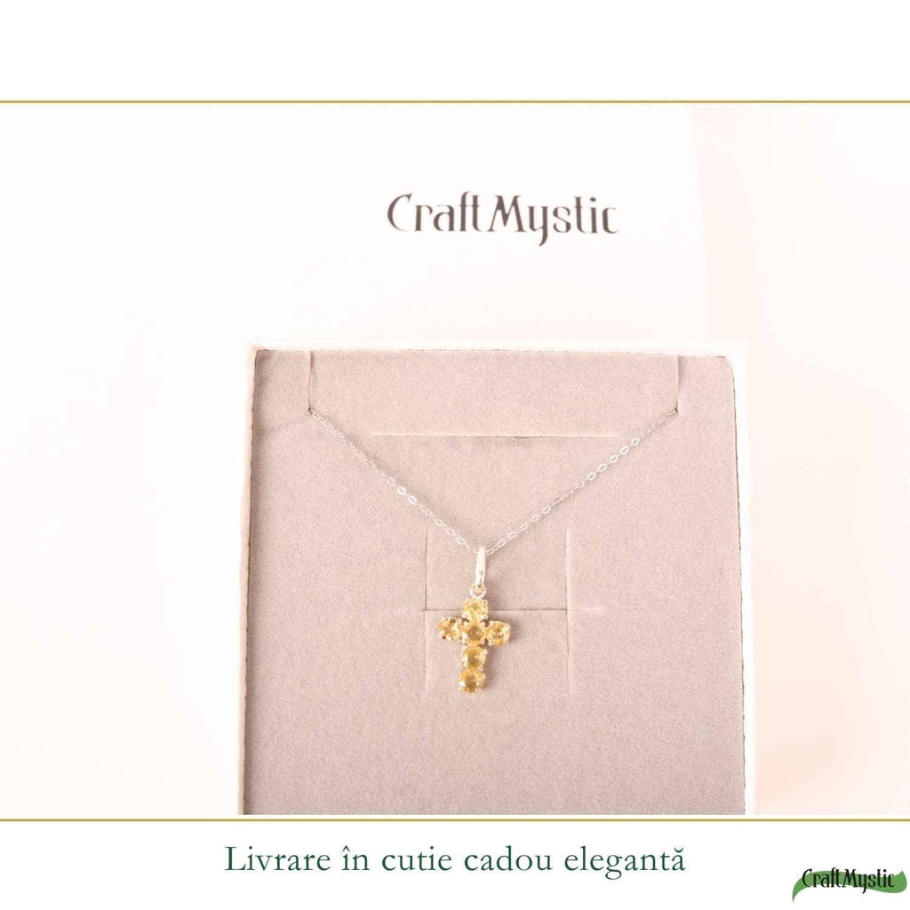 Colier cu Citrin, Argint 925 – CraftMystic