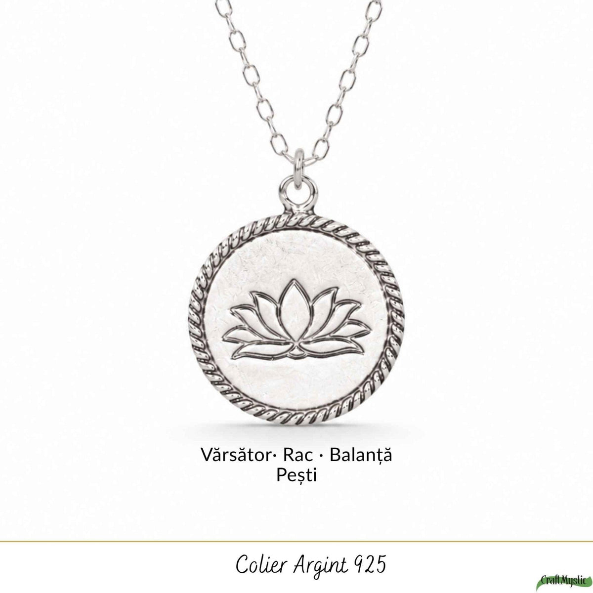 Colier Floare de Lotus din Argint 925 – CraftMystic
