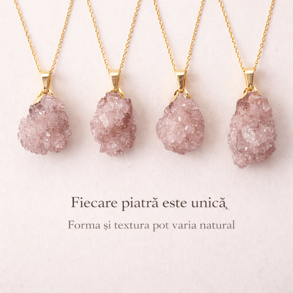 Colier cu Ametist, Argint 925 placat aur 18k – CraftMystic