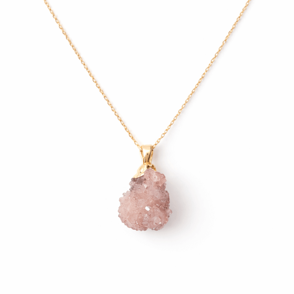Colier cu Ametist, Argint 925 placat aur 18k – CraftMystic