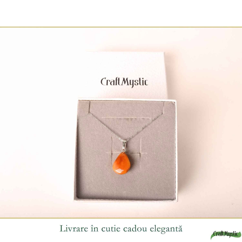 Colier cu Chihlimbar, Argint 925 – CraftMystic