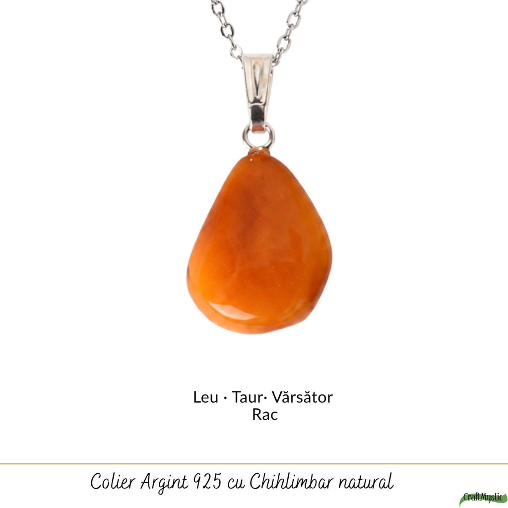 Colier cu Chihlimbar, Argint 925 – CraftMystic