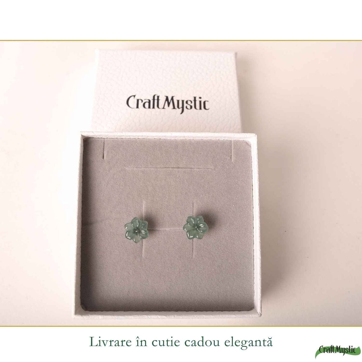 Cercei cu Jad, Argint 925 – CraftMystic