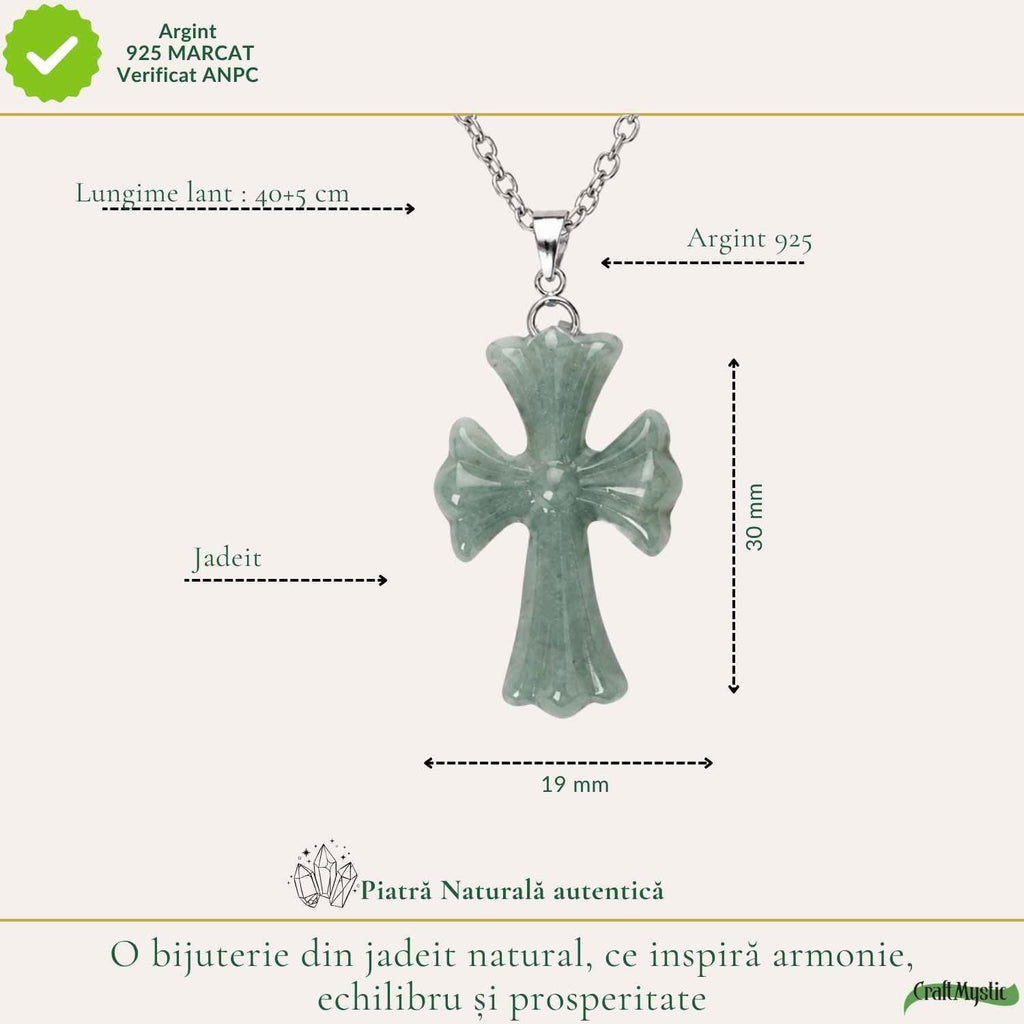 Colier cu Jad, Argint 925 – CraftMystic