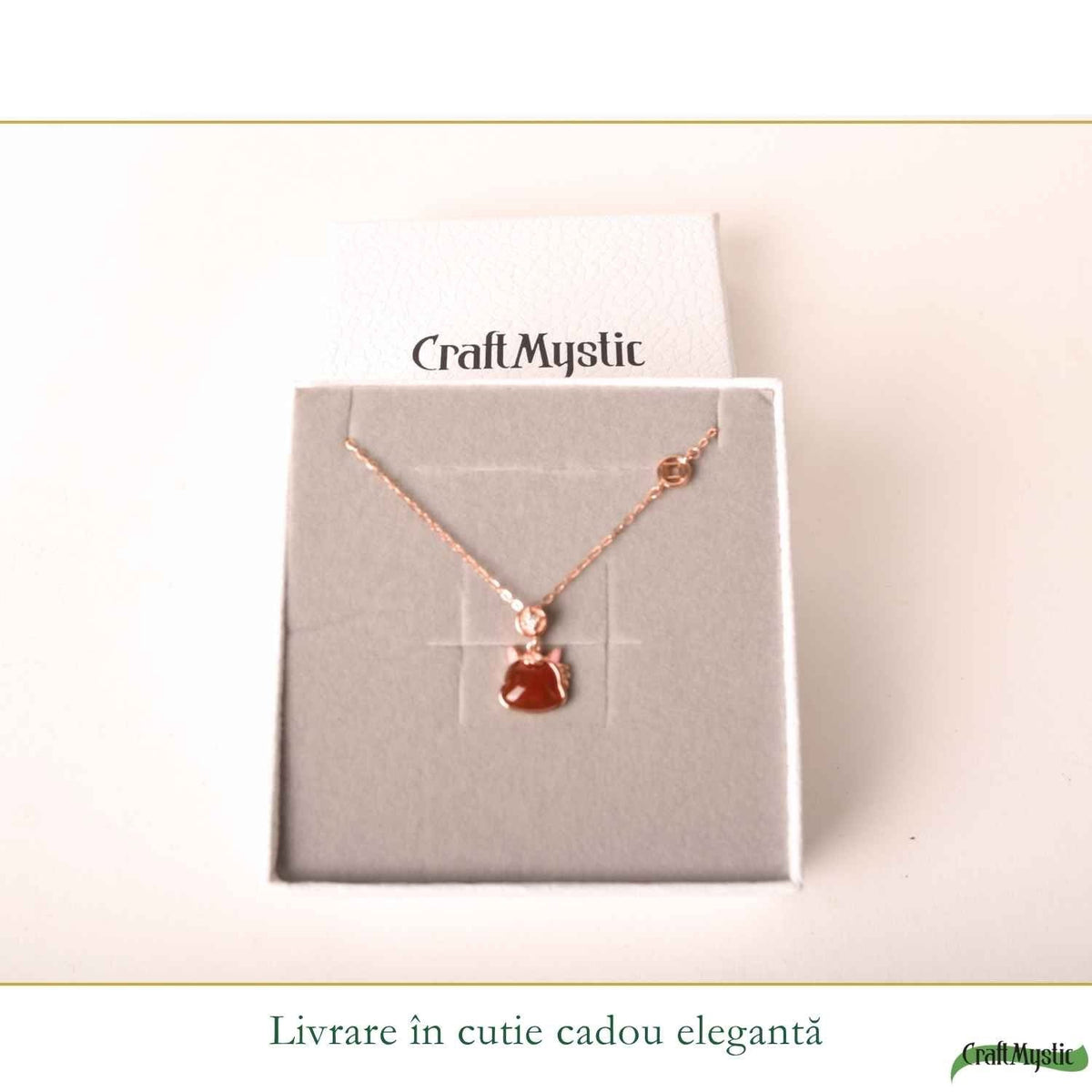 Colier cu Agat, Argint 925 – CraftMystic