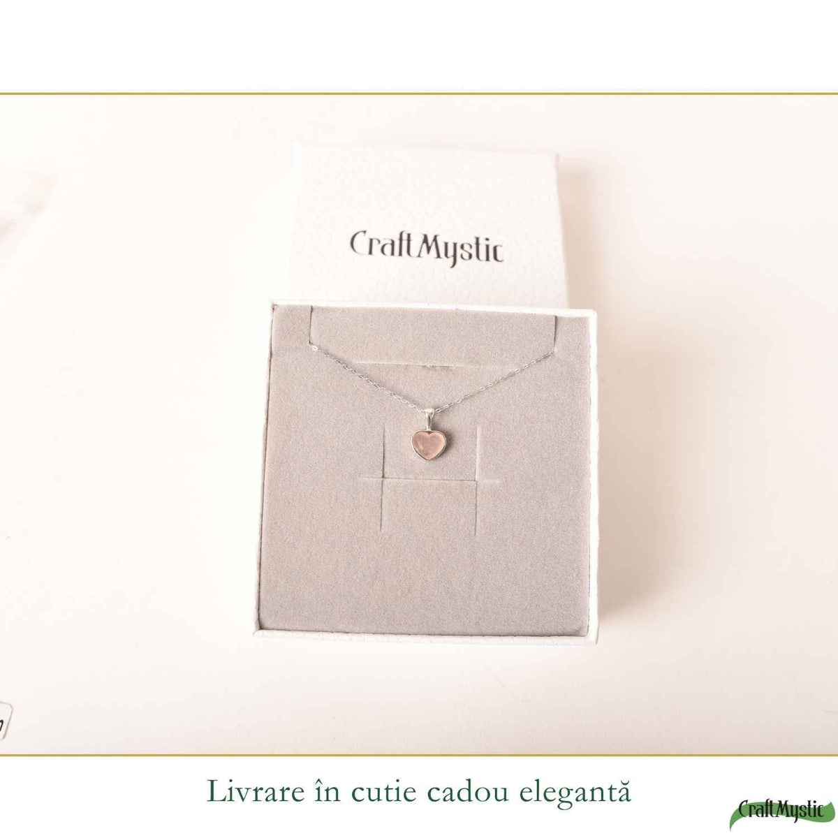 Colier cu Cuarț Roz, Argint 925 – CraftMystic