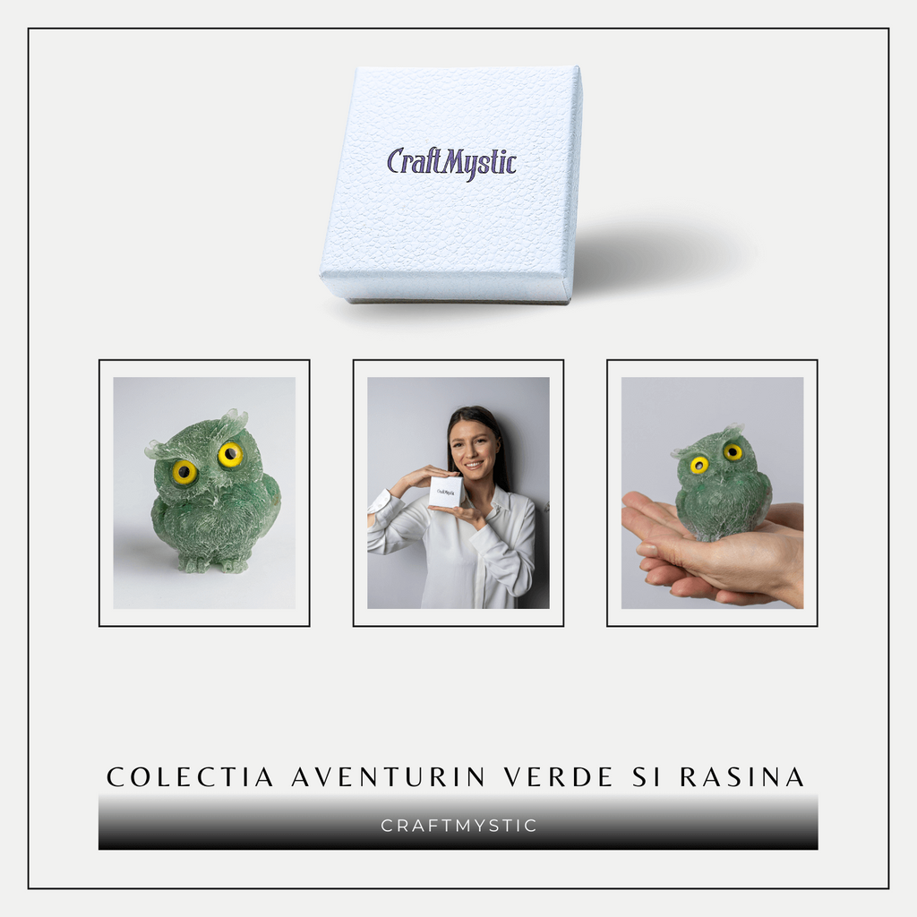 Bufnita din Aventurin Verde – Simbolul Intelepciunii si Norocului