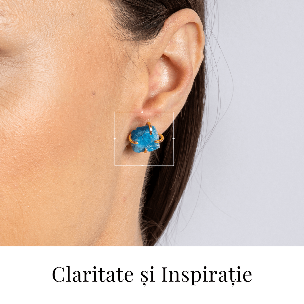Cercei de Claritate si Inspiratie – Apatit Natural si Finisaj Auriu