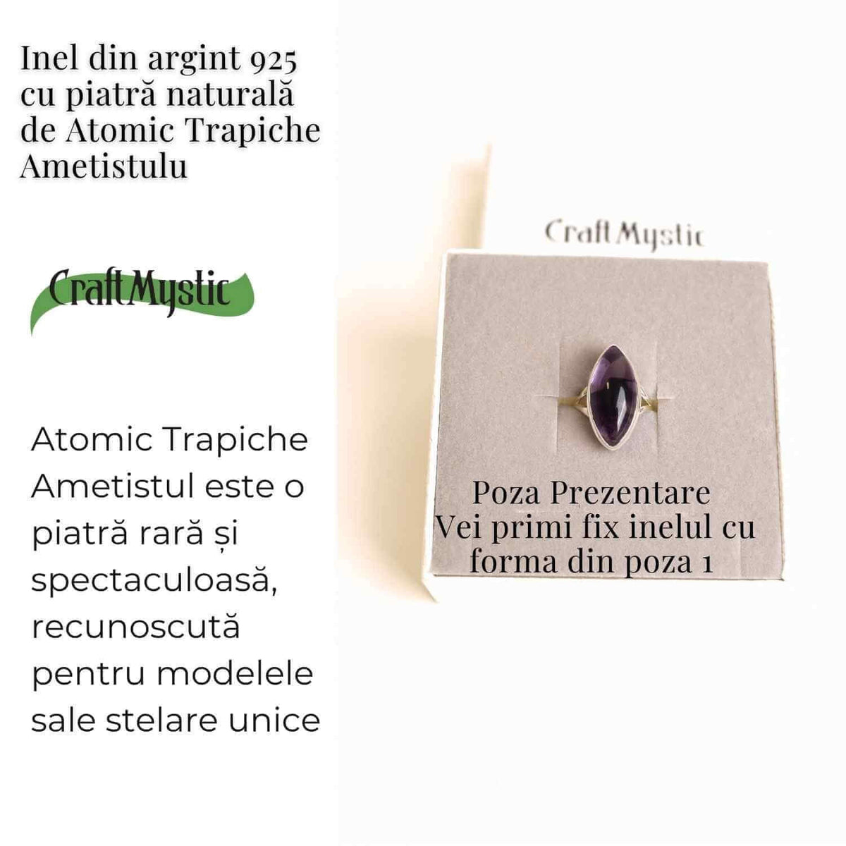 Inel cu Ametist, Argint 925 – CraftMystic