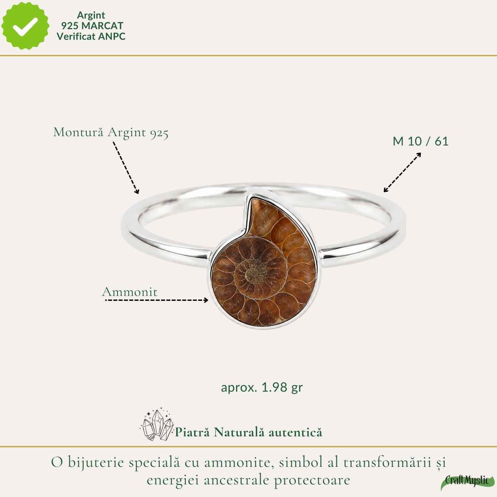 Inel cu Amolit, Argint 925 – CraftMystic