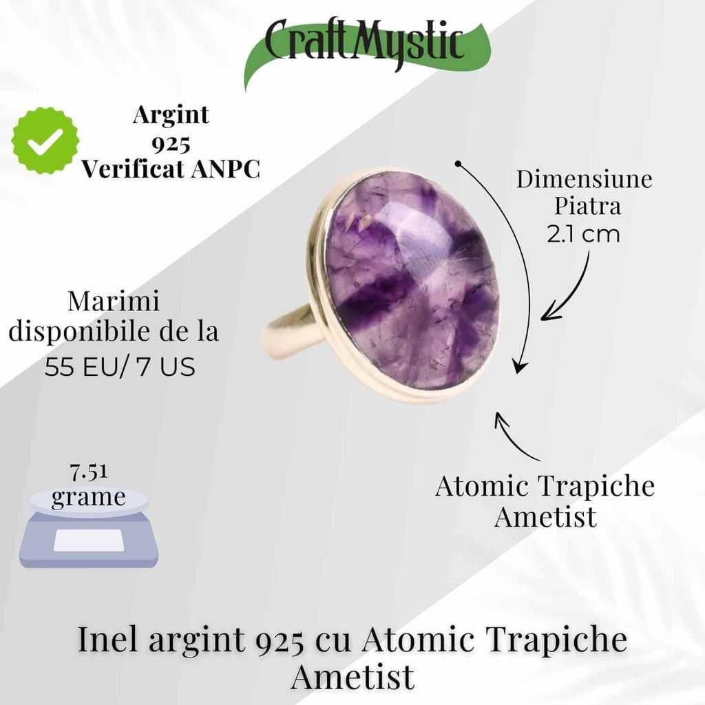 Inel cu Ametist, Argint 925 – CraftMystic