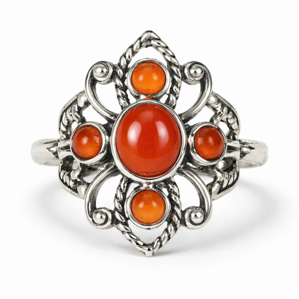 Inel cu Carneol, Argint 925 – CraftMystic