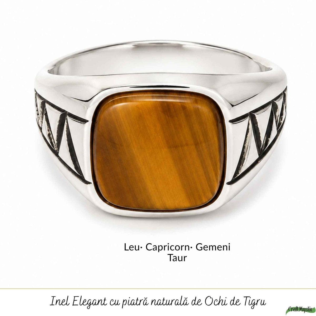 Inel cu Ochi de Tigru, Argint 925 – CraftMystic