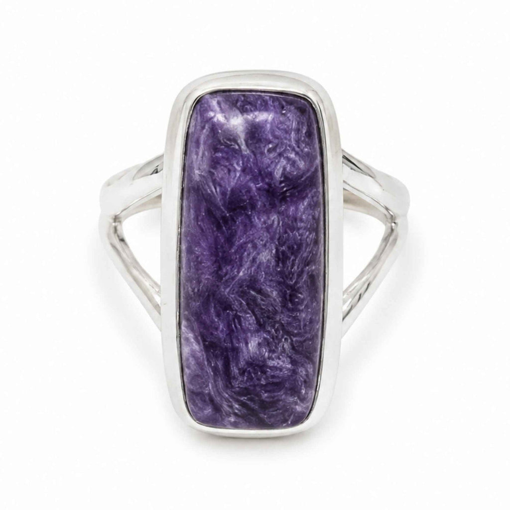 Inel cu Charoit, Argint 925 – CraftMystic