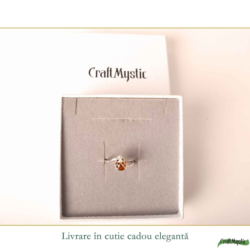Inel cu Chihlimbar, Argint 925 – CraftMystic
