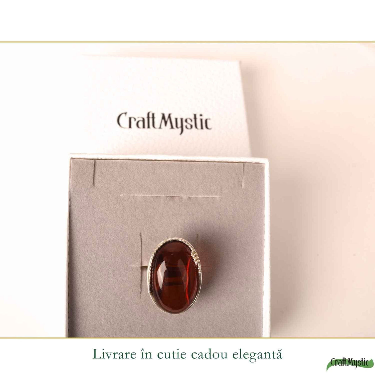 Inel cu Chihlimbar, Argint 925 – CraftMystic