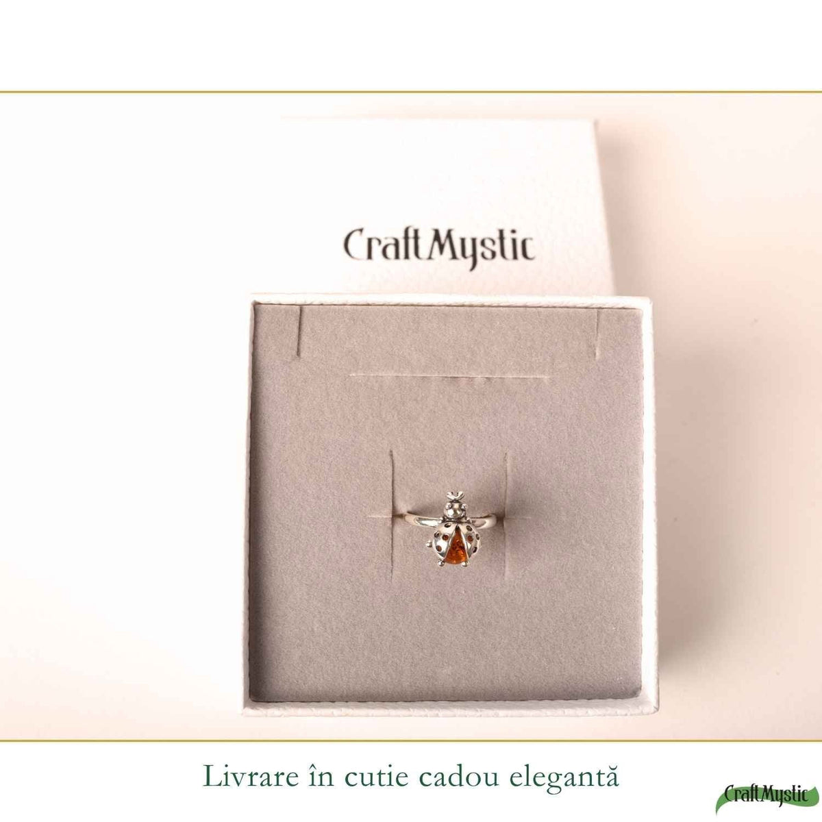 Inel cu Chihlimbar, Argint 925 – CraftMystic