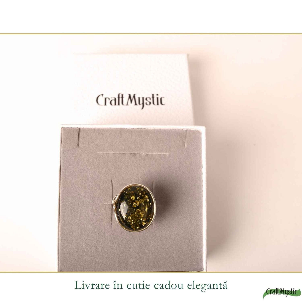 Inel cu Chihlimbar, Argint 925 – CraftMystic