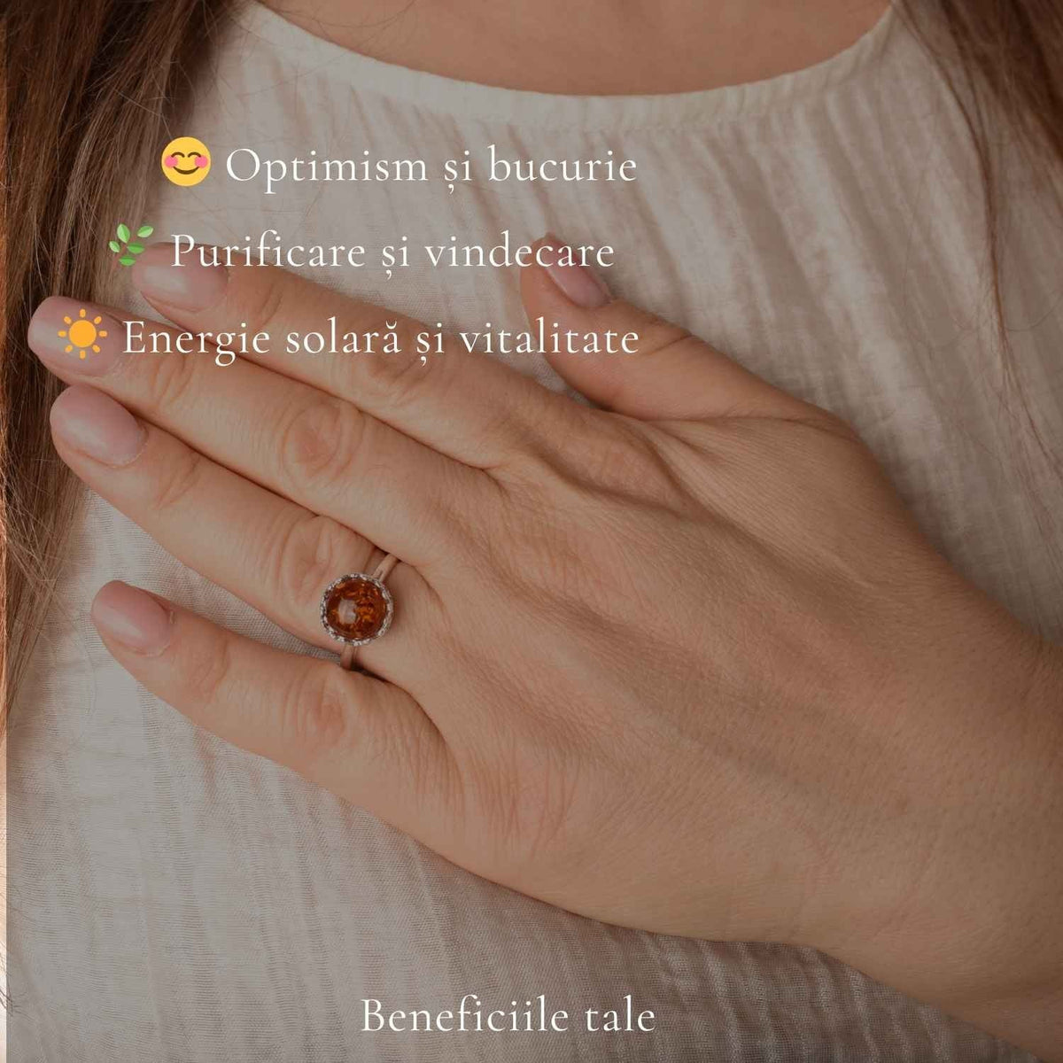 Inel cu Chihlimbar, Argint 925 – CraftMystic