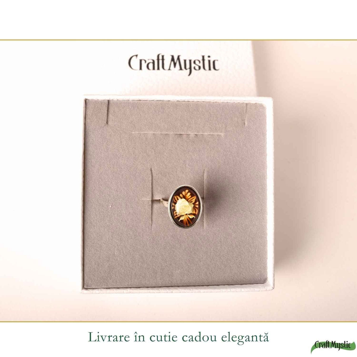 Inel cu Chihlimbar, Argint 925 – CraftMystic