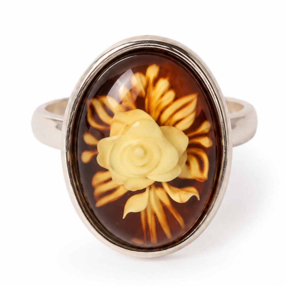 Inel cu Chihlimbar, Argint 925 – CraftMystic