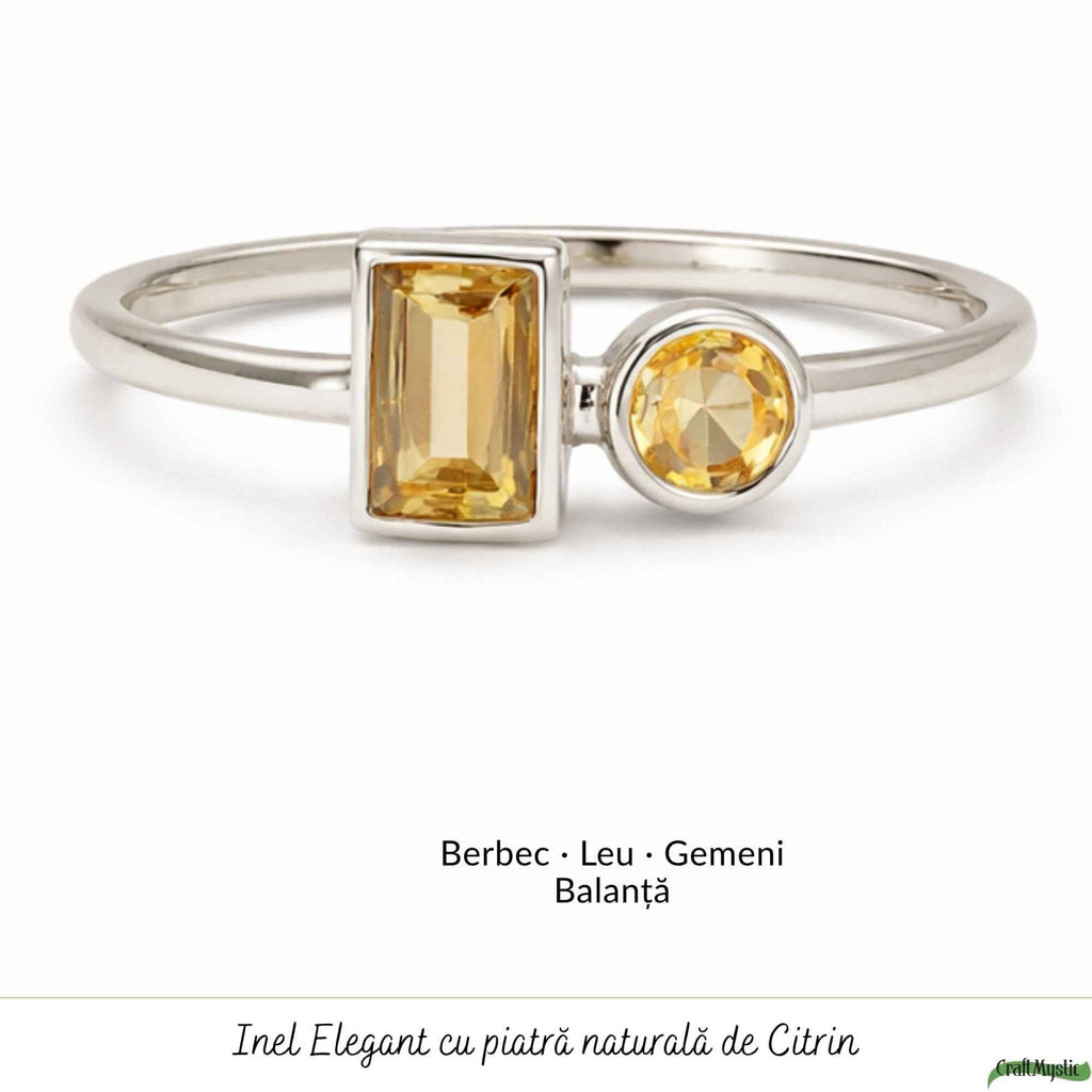 Inel cu Citrin, Argint 925 – CraftMystic