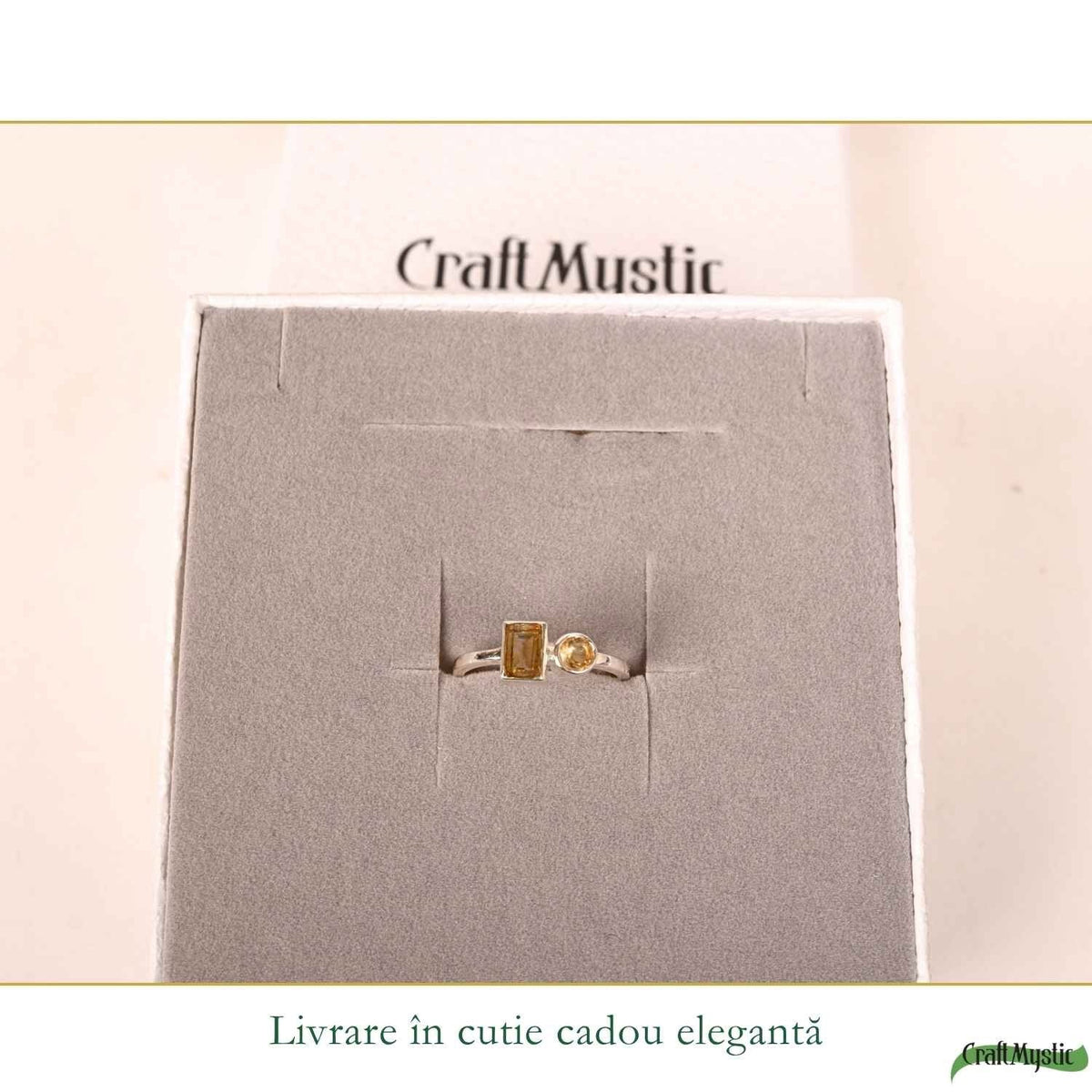Inel cu Citrin, Argint 925 – CraftMystic
