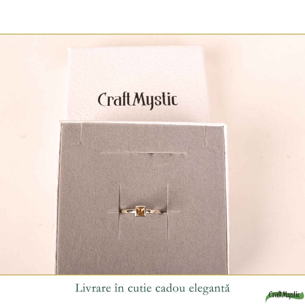 Inel cu Citrin, Argint 925 – CraftMystic