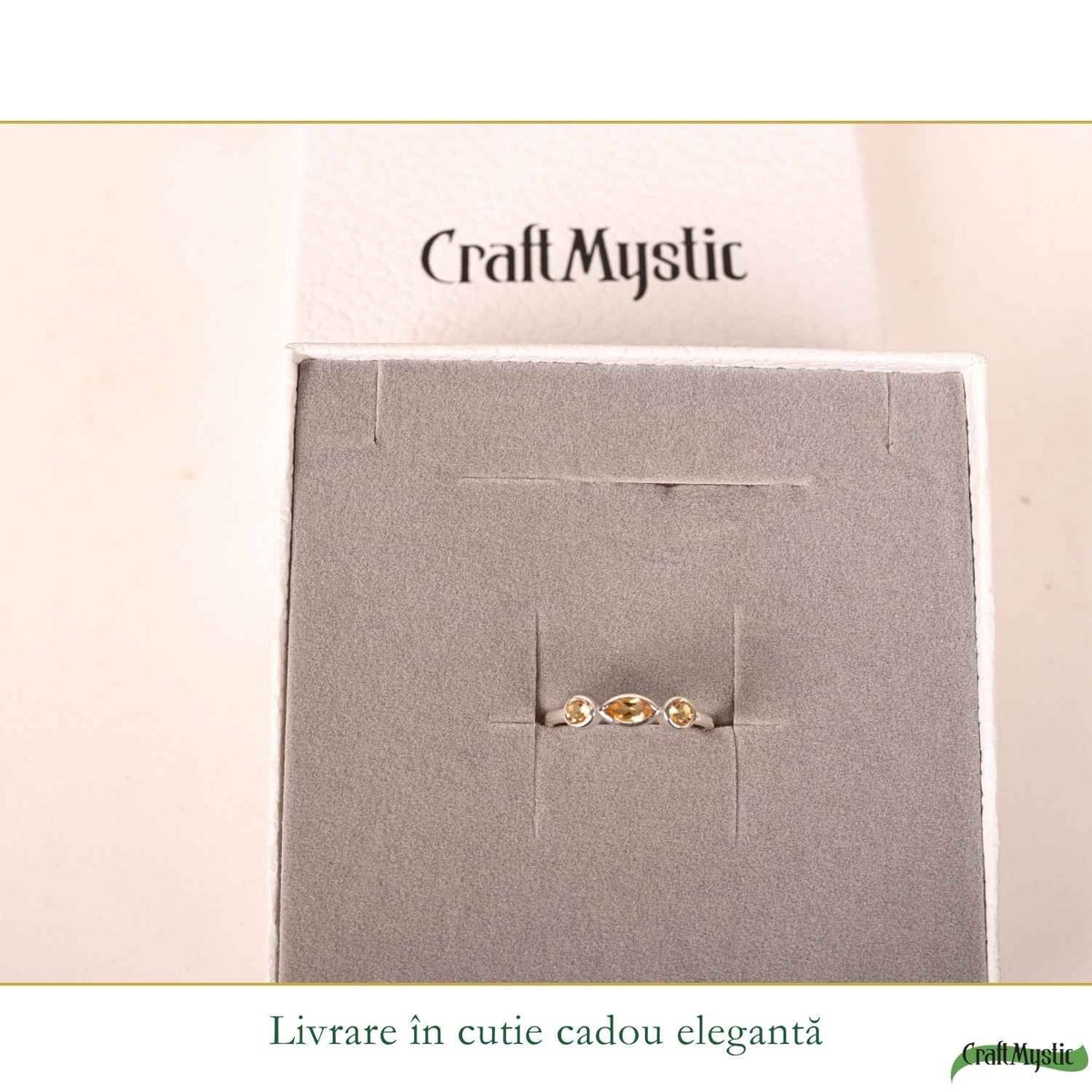 Inel cu Citrin, Argint 925 – CraftMystic