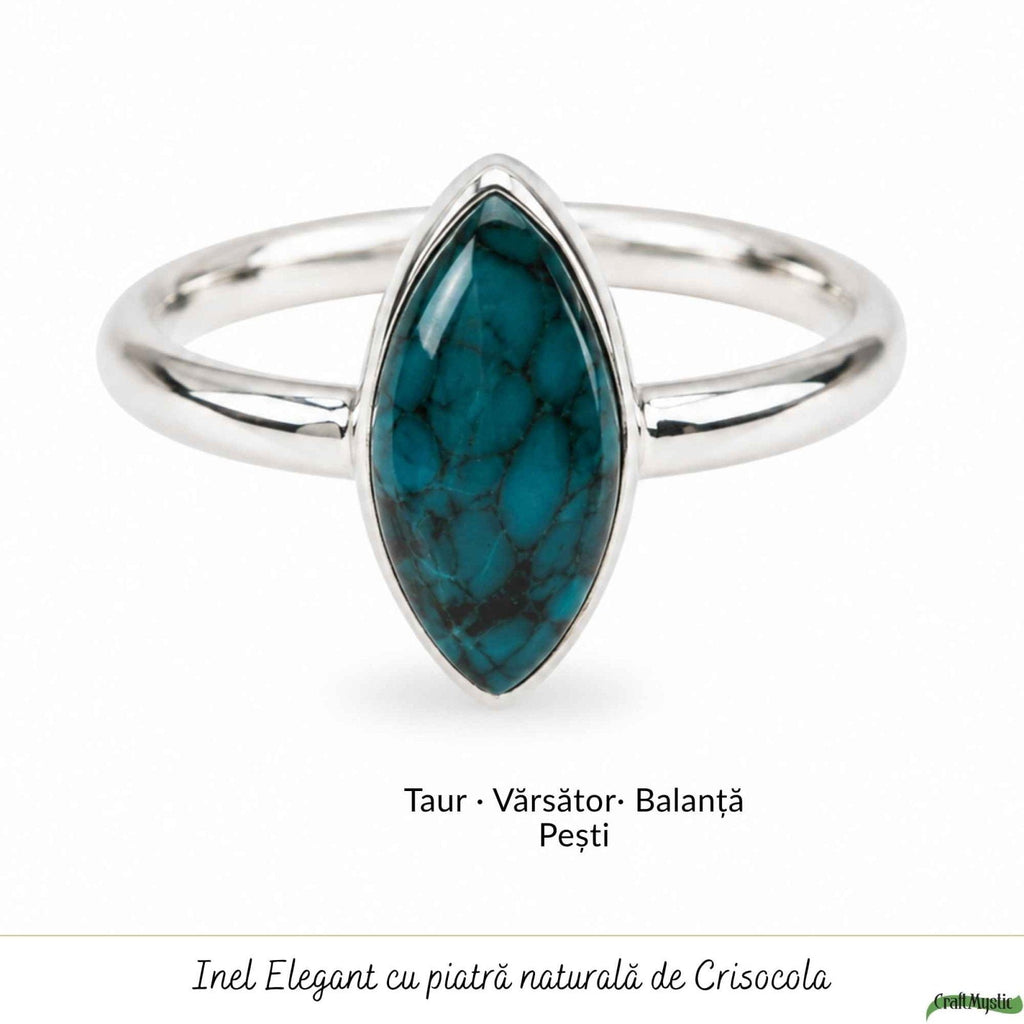 Inel cu Crisocol, Argint 925 – CraftMystic