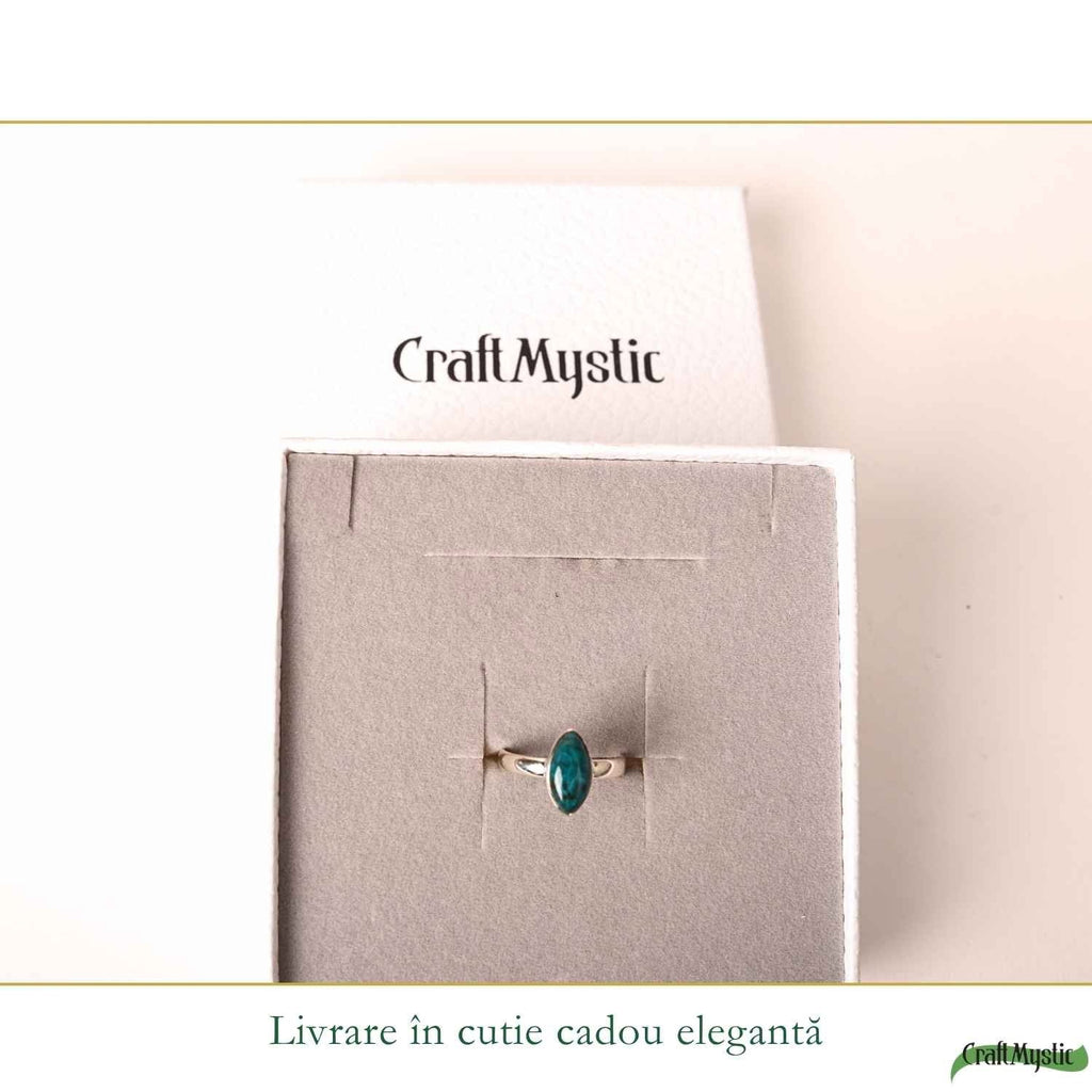 Inel cu Crisocol, Argint 925 – CraftMystic