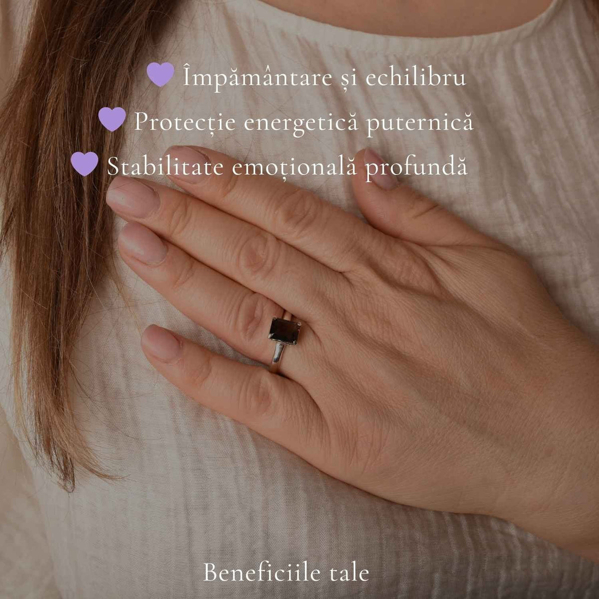 Inel cu Cuarț Fumuriu, Argint 925 – CraftMystic