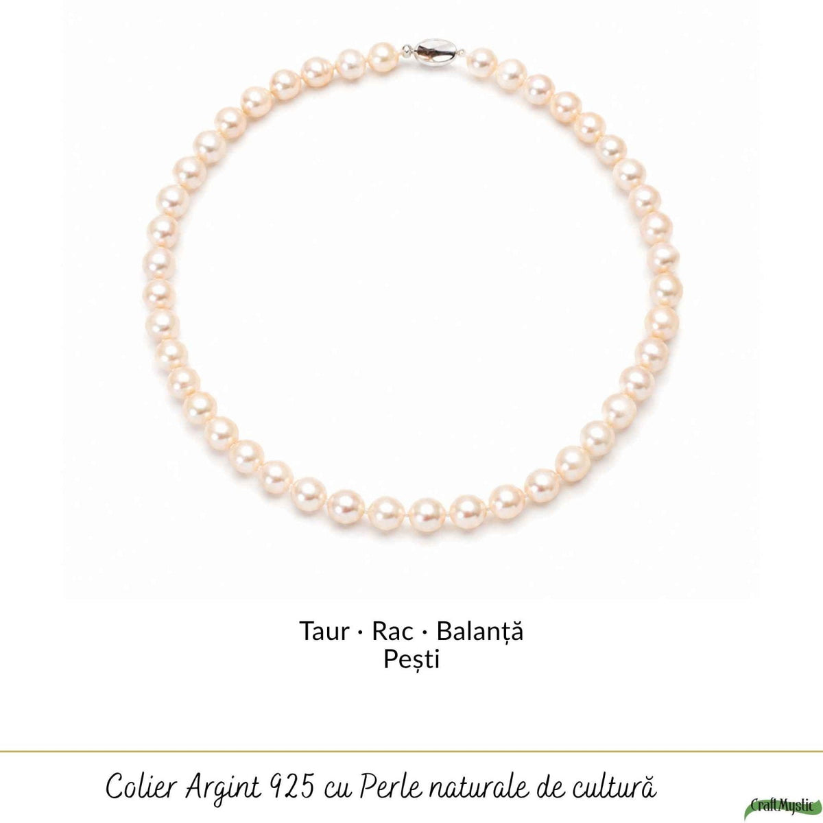 Colier cu Perlă, Argint 925 – CraftMystic