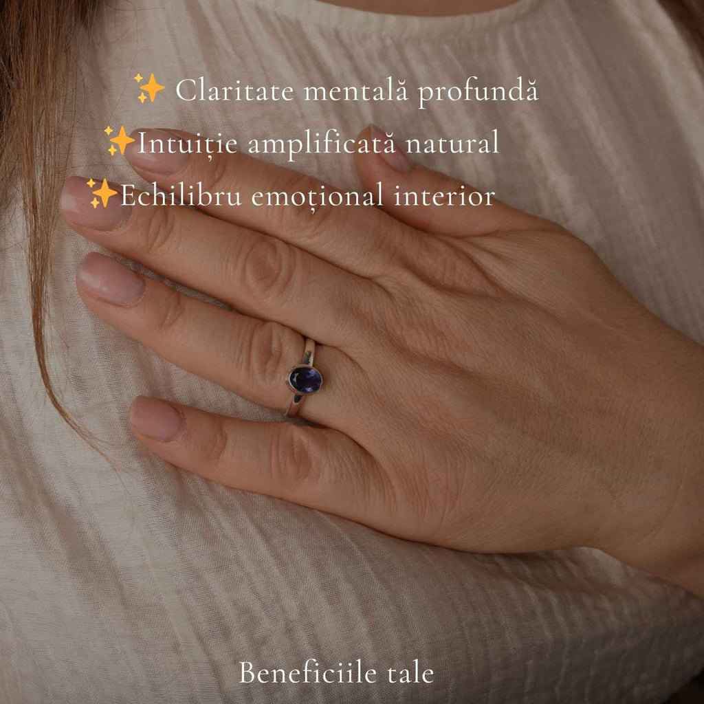 Inel cu Iolit, Argint 925 – CraftMystic