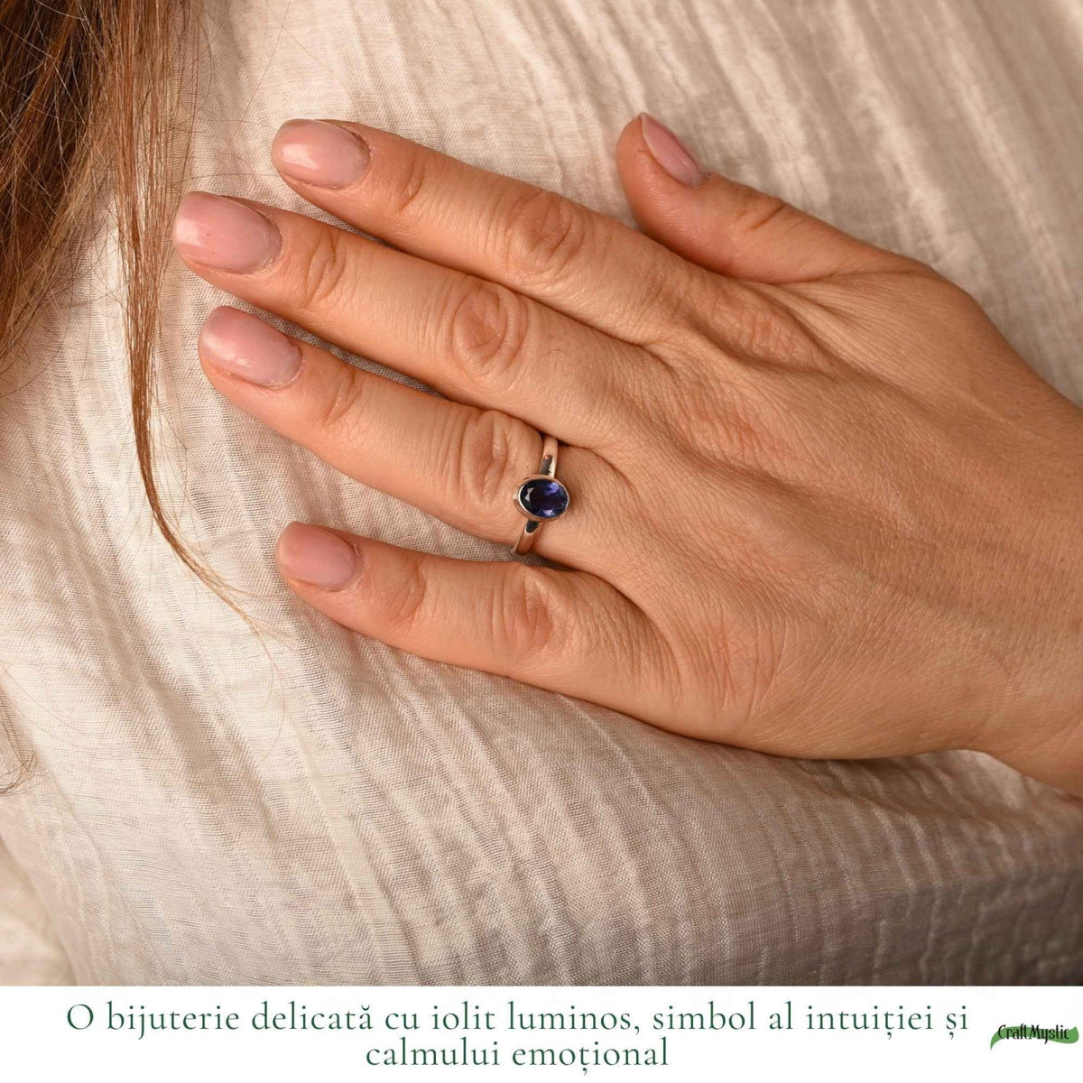 Inel cu Iolit, Argint 925 – CraftMystic